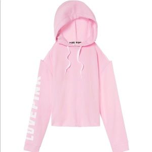 NWT⭐️PINK Victoria Secret Cold shoulder pullover L